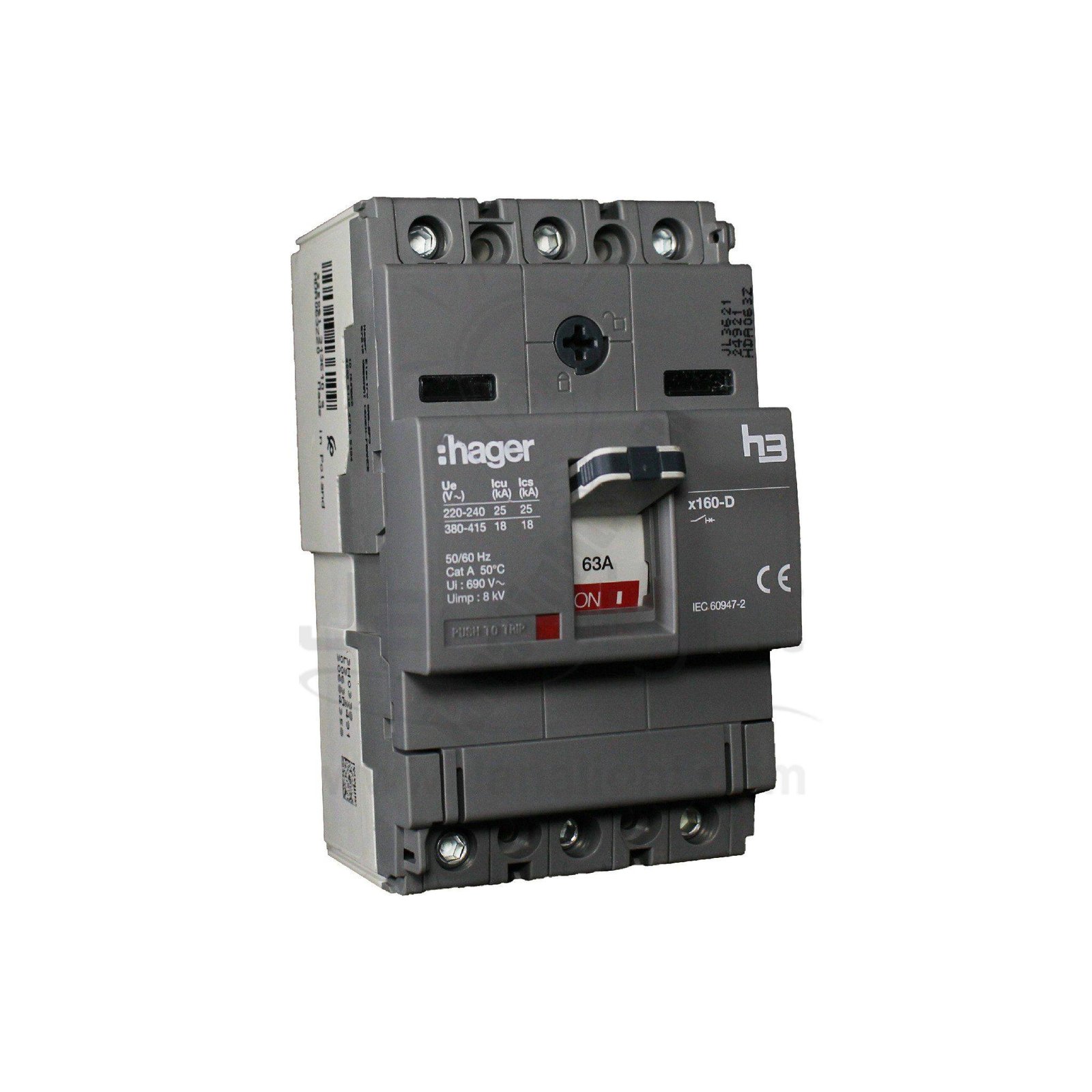 مفتاح مولدد هاجر 63 امبير 18 كيلو hager, circuit breaker, 1 pole,18K, 63 amp